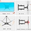 Soporte de brazo P4 para televisor 32" - 55"