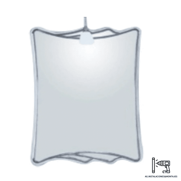 Espejo Rectangular con Curvas