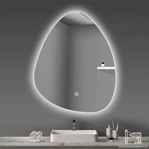 Espejo con Luz LED Lagrima