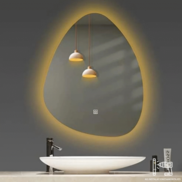 Espejo con Luz LED Lagrima