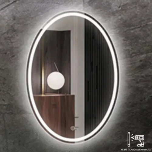 Espejo con Luz LED Ovalado 50x70cm