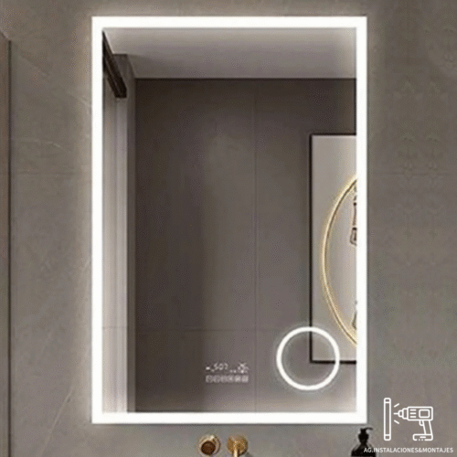Espejo con Luz LED Rectangular 50x70cm