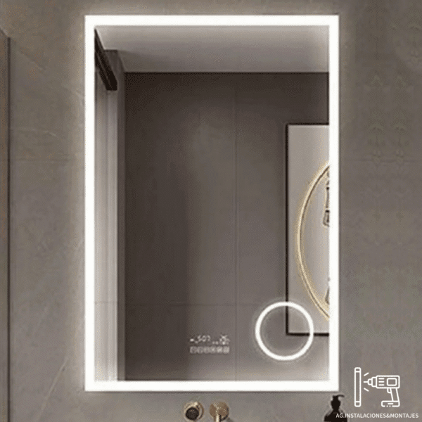 Espejo con Luz LED Rectangular 50x70cm