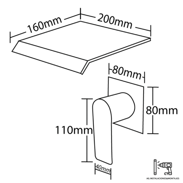 Grifo de Pared Cascada
