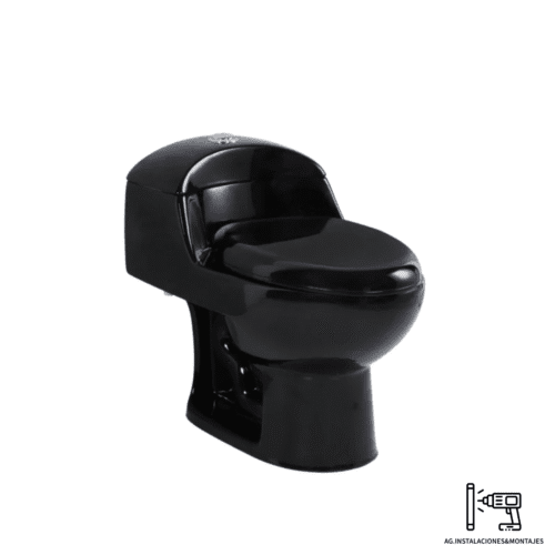 Sanitario AquaGentle Supreme Mid Negro Brillante