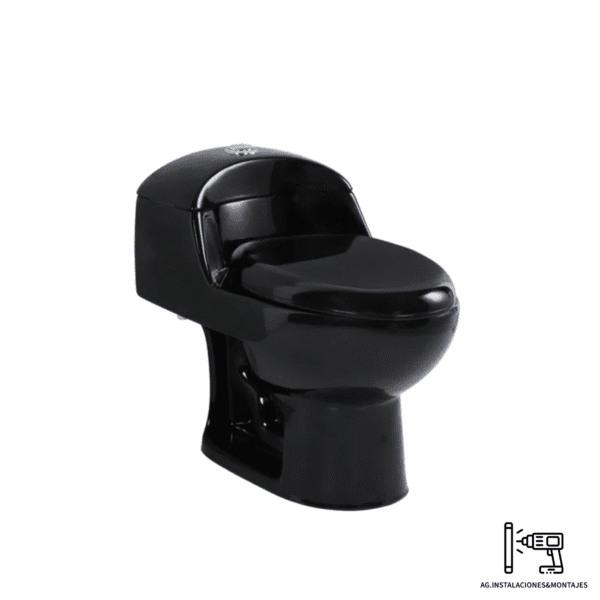Sanitario AquaGentle Supreme Mid Negro Brillante